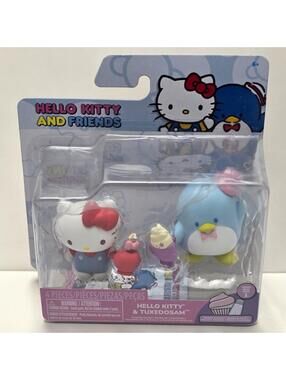 NIB 2024 Jazwares Hello Kitty & TuxedoSam 4-Piece Figure Set Sanrio Toys